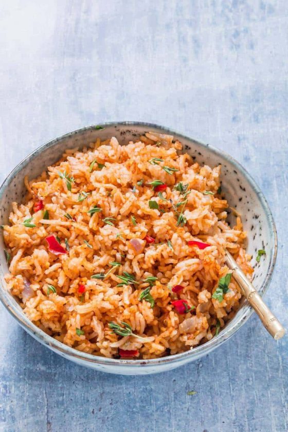 Jollof Rice + Instant Pot Jollof Rice (GF, Vegan) Recipes From A Pantry