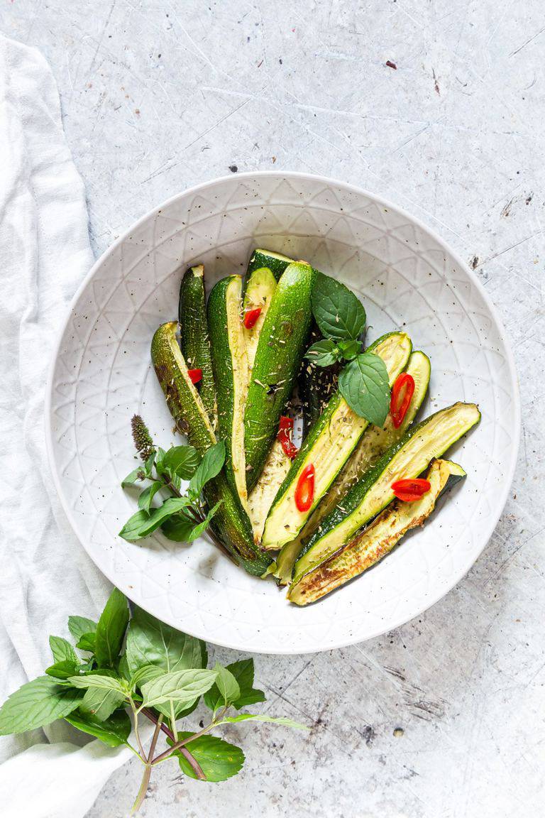 Roasted Courgettes {Roasted Zucchini, Vegan, Gluten-Free, Low Carb, Paleo, Keto}