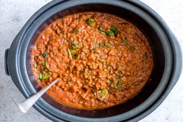 Slow Cooker Lentil Curry - Recipes From A Pantry