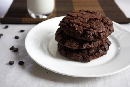Triple Chocolate Chocolate Chip Cookies