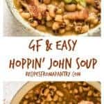 Try this famous Hoppin’ John soup dish with this delicious and easy-to-make recipe. recipesfromapantry.com - #hoppinjohnrecipe #southernhoppinjohn #easyhoppinjohn #blackeyedpeas #blackeyedbeans #hoppinjohnsoup