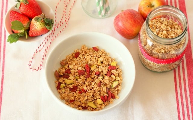 Goji berry pistachio granola recipe @ Recipes From A Pantry