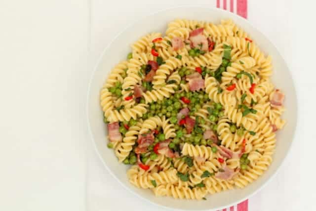 Pea and Bacon Pasta @ Recipes From A Pantry