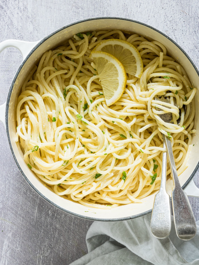 15 Minutes Lemon Pasta And Instant Pot Lemon Pasta Story Recipes From