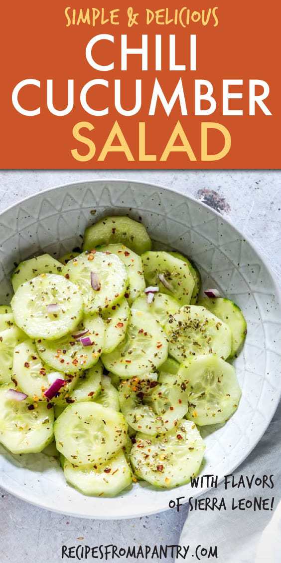 chili cucumber salad