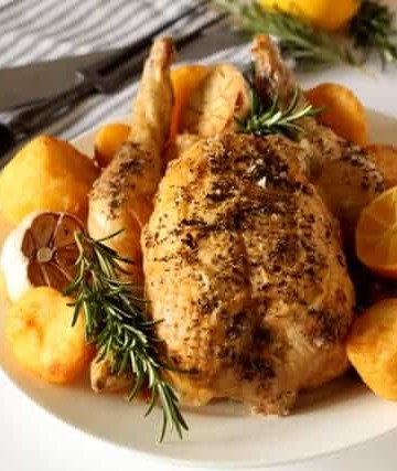 Roast Chicken Recipe @ Recipes From A Pantry