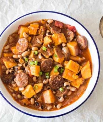 Black Eyed Beans Chorizo and Butternut Squash Soup Recipe