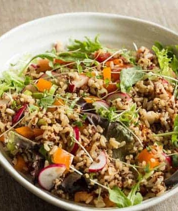 Quick vegetable rice salad recipe @ Recipes From A Pantry