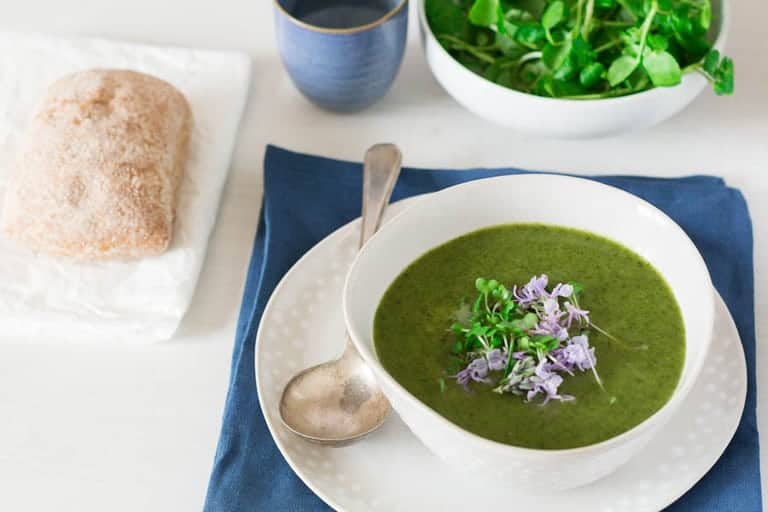 Healthy Creamy Rocket and Watercress Soup | Recipes From A Pantry