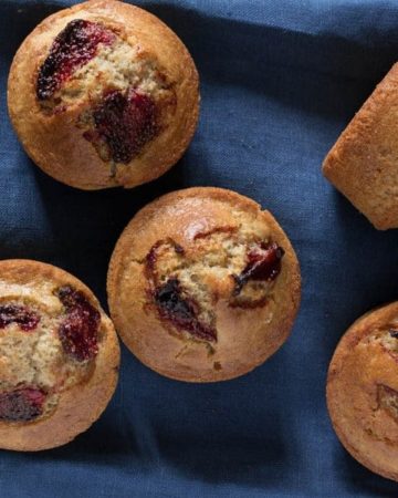 Roasted Strawberry Muffins Recipe| Recipes From A Pantry