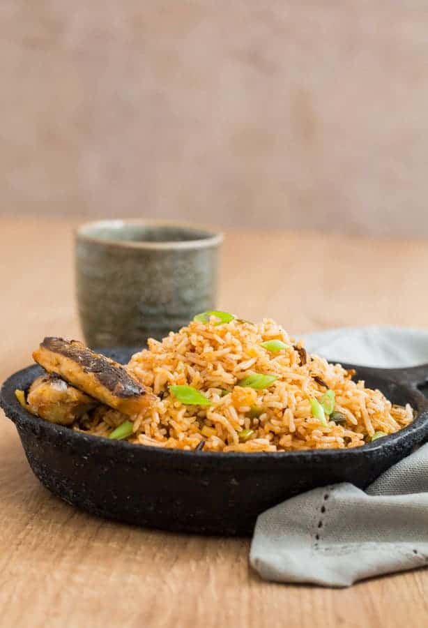 Cinnamon Butter Fried Rice with Grilled Sardine Recipe | Recipes From A Pantry