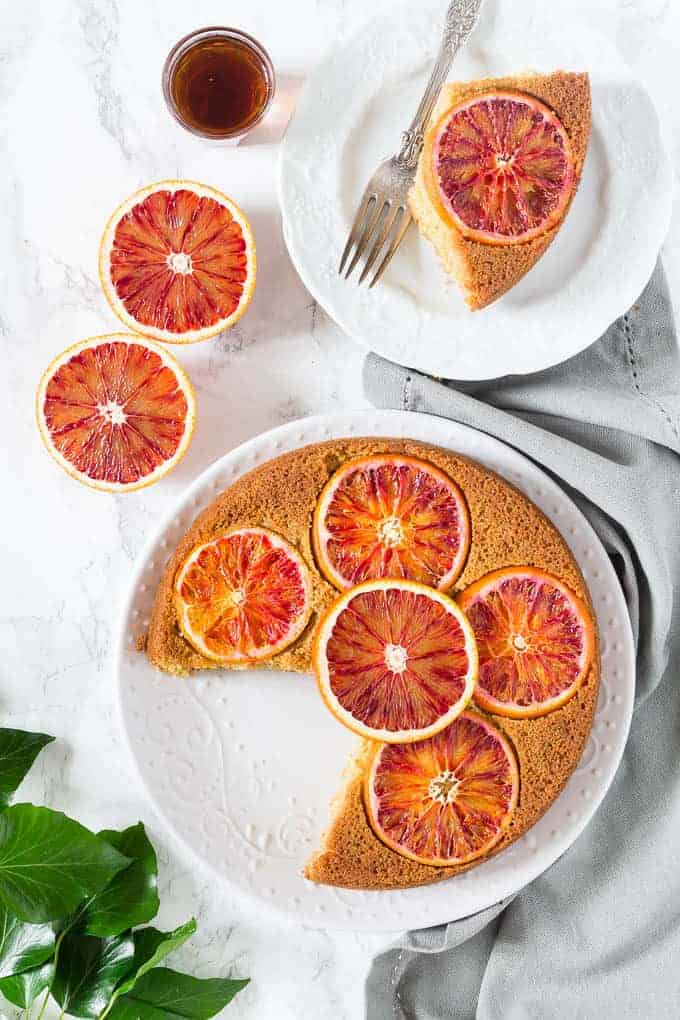 Olive oil, cardamom and blood orange polenta cake | Recipes From A Pantry