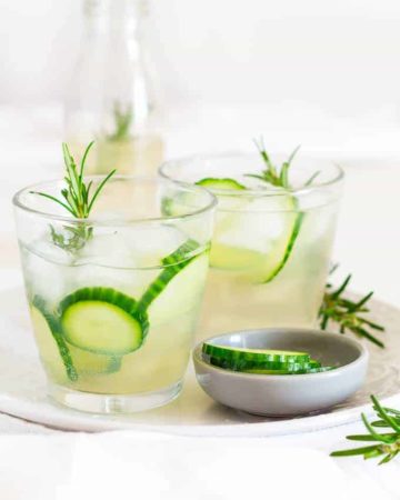 cucumber and rosemary infused ginger beer