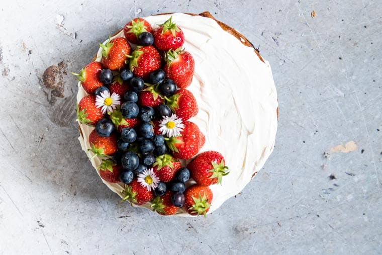 Berry cake with frozen berries | Triple Berry cake - Subbu Cooks