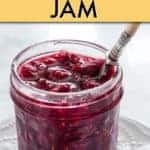 easy rosewater raspberry jam