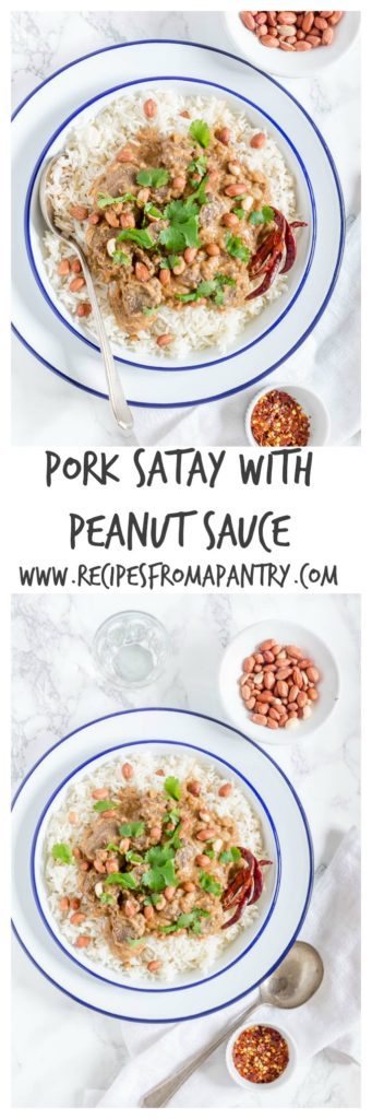 Pork Satay With Peanut Sauce | Recipes From A Pantry