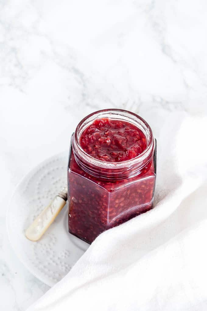 Rosewater Raspberry Jam {Vegan, Gluten-free}