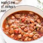 GUINNESS ANCHOVY BEEF AND BEAN STEW