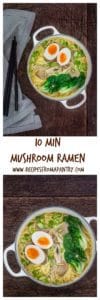 A 10 minute mushrrom ramen noodle soup | Recipes From A Pantry