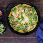pear and apple frittata with walnuts, goats cheese and a drizzle of honey. | Recipes From A Pantry
