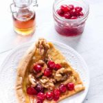 Baked Sweet Potato Pancake With An Orange Cranberry Compote | Recipes From A Pantry