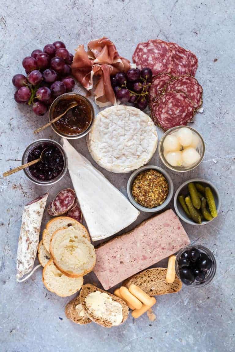 keto snacks including cheese and meats grouped together
