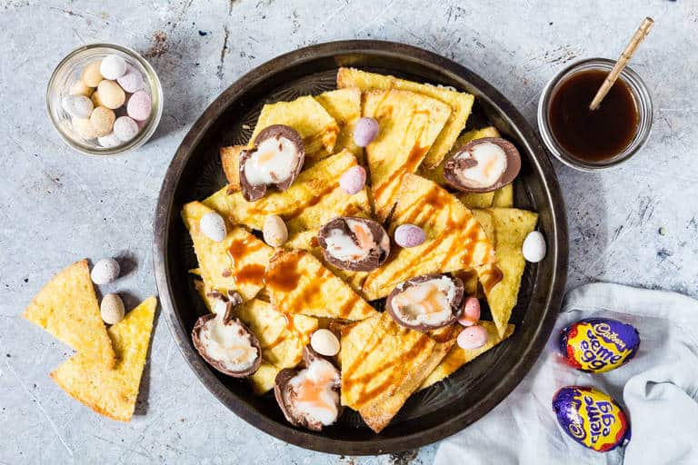 Cadbury Creme Egg Nachos