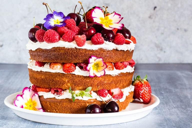 Berry, Orange Blossom And Elderflower Cake With Mascarpone Whipped Cream - Recipes From A Pantry