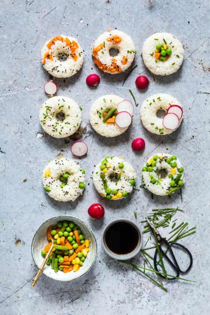Vegetable Sushi Donuts - Recipes From A Pantry
