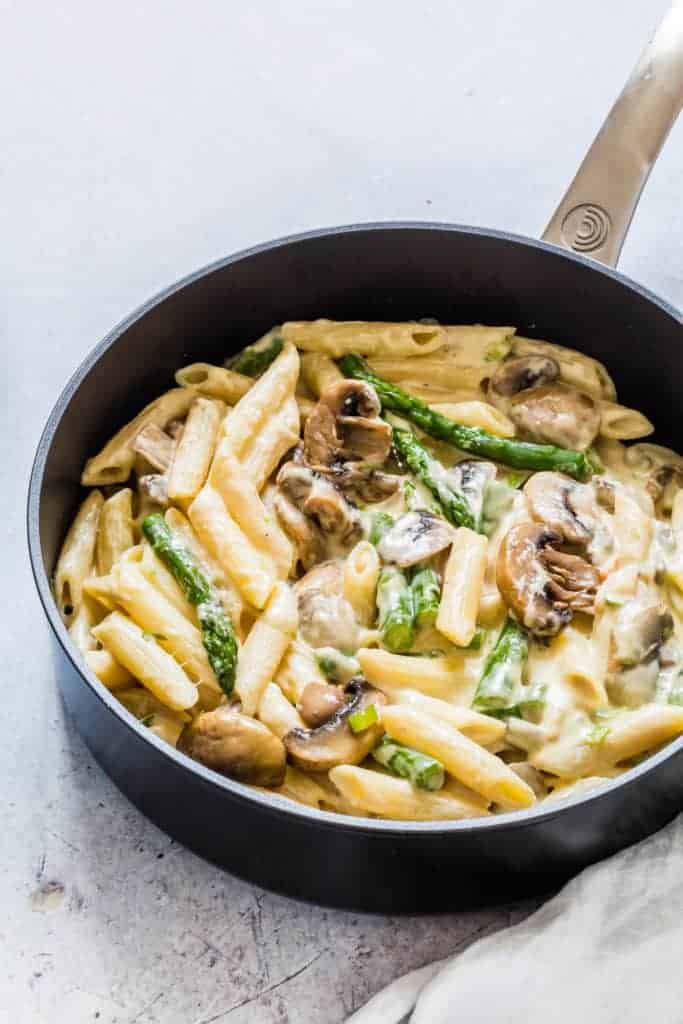 Mushroom Asparagus Pasta - Recipes From A Pantry