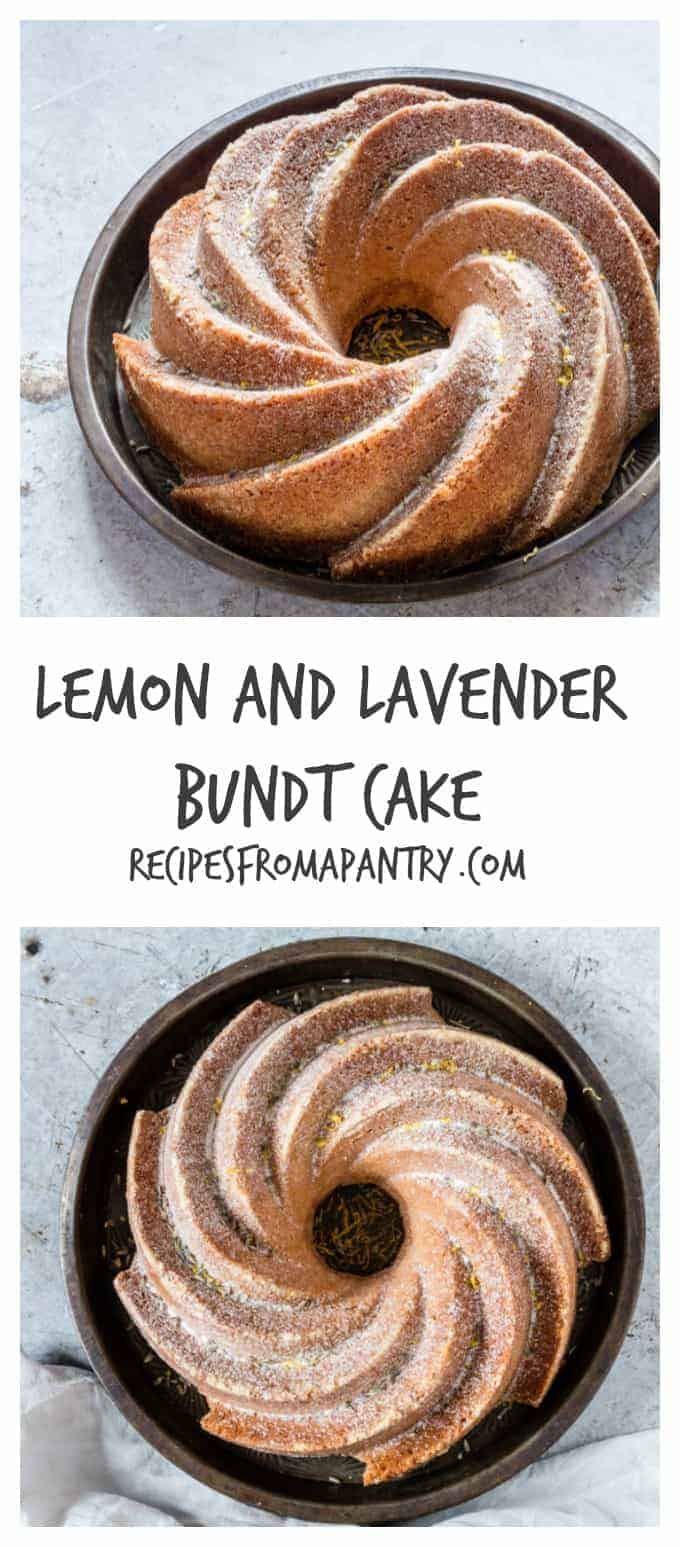 This lemon lavender bundt cake recipe is full of florally, light and zesty spring flavours. A simple and easy dessert with just nine ingredients. | recipesfromapantry.com
