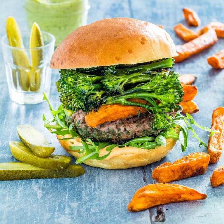 Herb Loaded Beef Burgers {GlutenFree, Keto & Paleo Option} Recipes