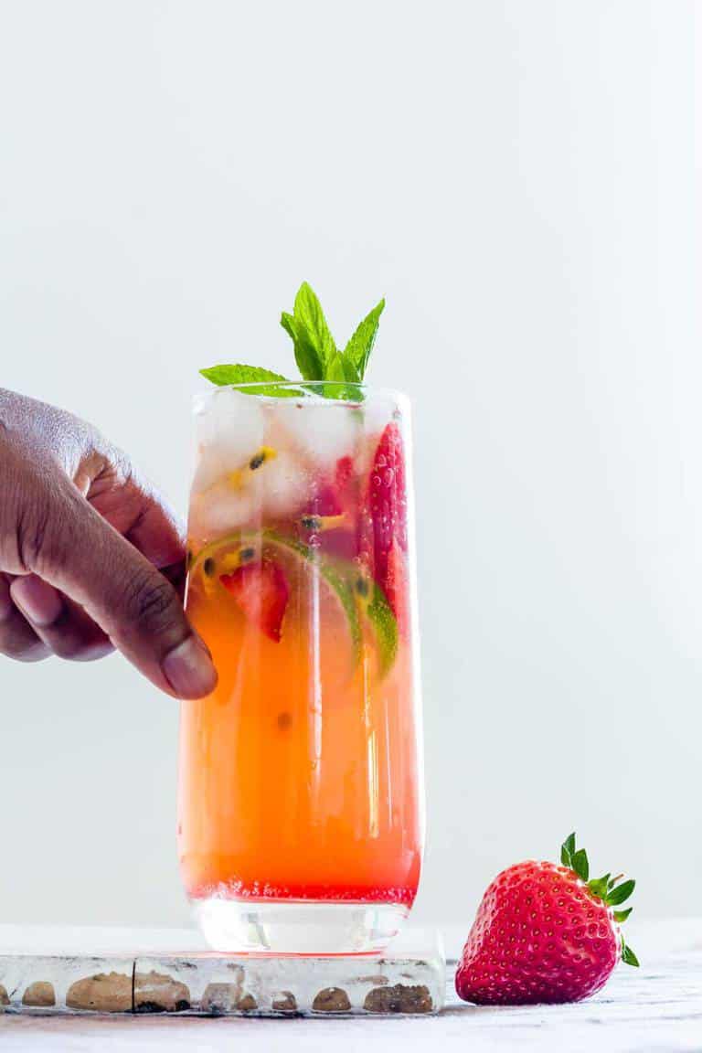 A refreshingly easy ginger beer hibiscus mocktail recipe that screams summer and all things exotic. recipesfromapantry.com
