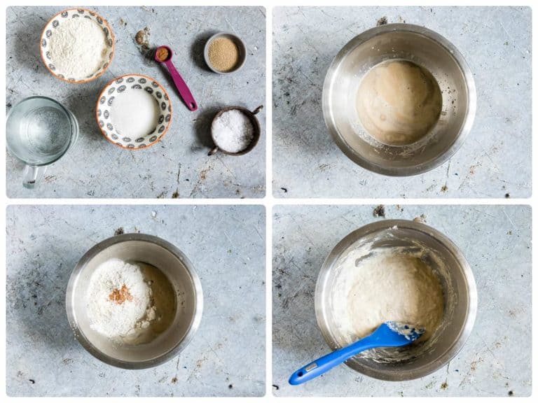 Tutorial on how to make puff puff - puff puff ingredients, activating the yeast, adding flour and spices tot he mix, the puff puff data