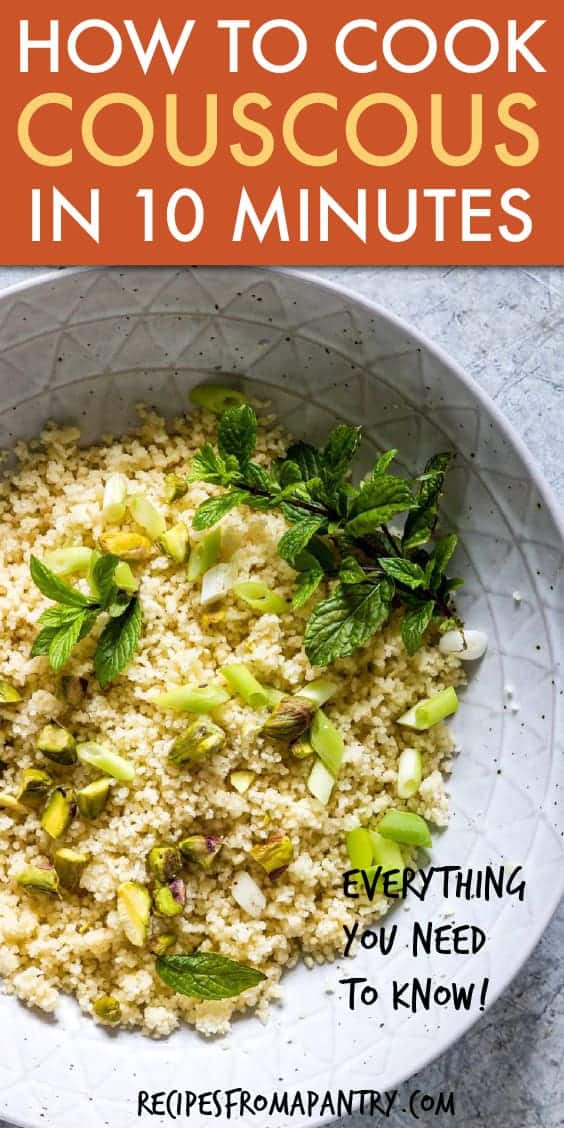 HOW TO COOK COUSCOUS IN TEN MINUTES