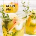 MAPLE APPLE WHISKEY SOUR WITH THYME