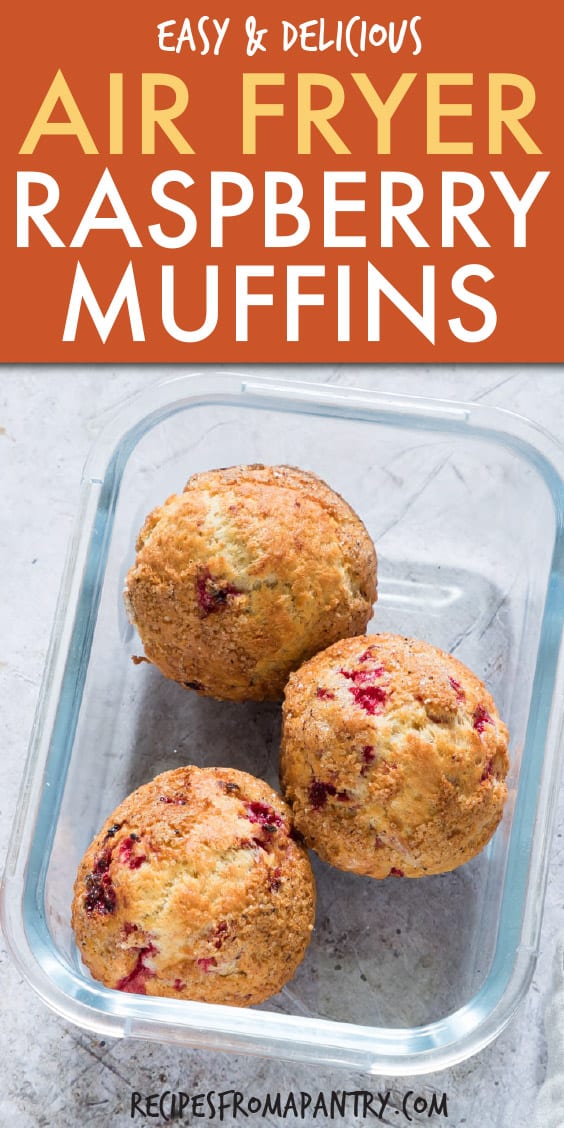 air fryer raspberry muffins
