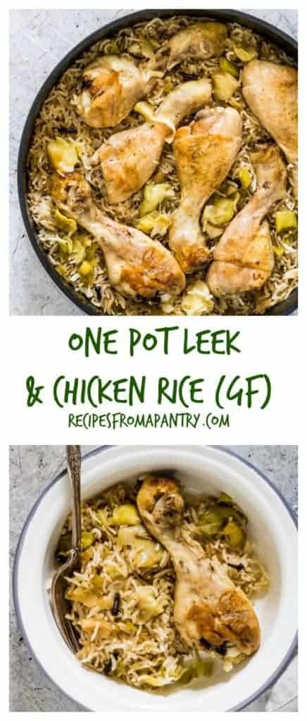 This one pot chickenand leek rice is delicious and easy to make recipe and is comfort food at its best. #onepotchicken #onepotrice #onepotrecipe #onepot dinner #onepotleekrice #onepotchicken rice