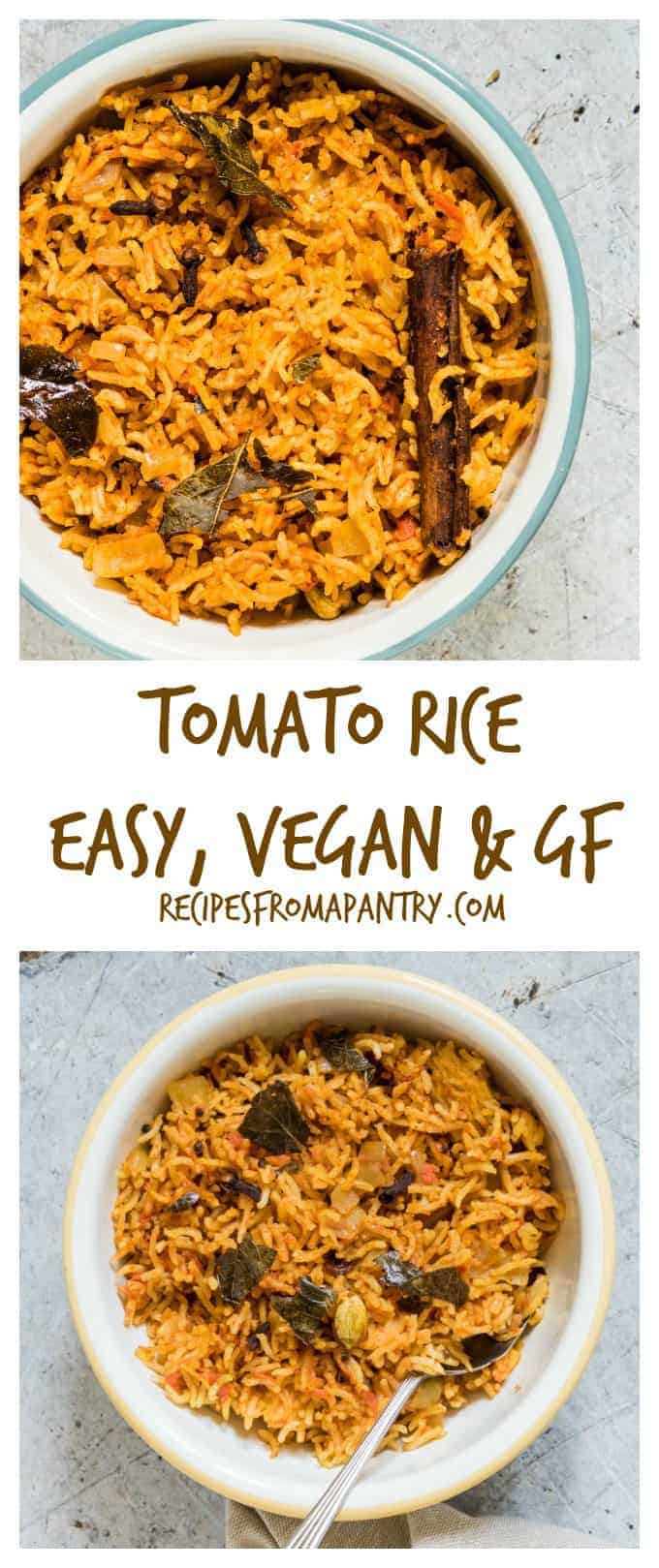 Tomato Rice Recipe - Recipes From A Pantry