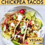 air fryer chickpea tacos