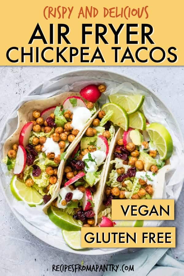 air fryer chickpea tacos