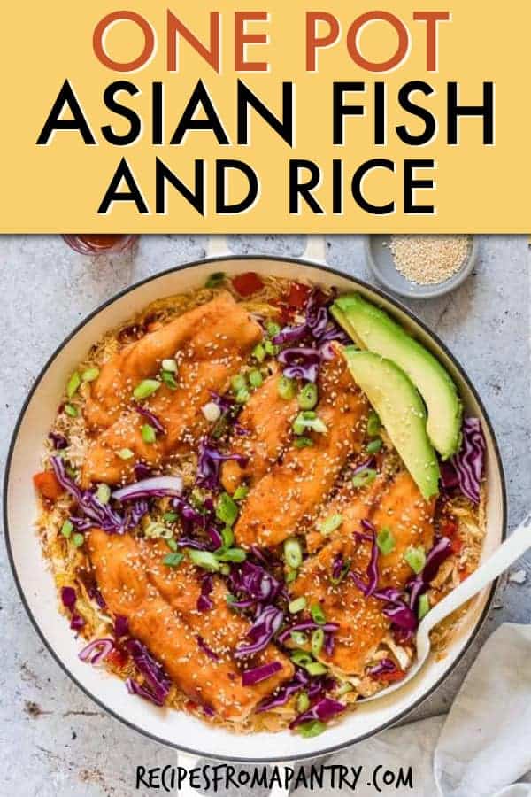 ONE POT ASIAN FISH AND RICE