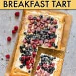 RED WHITE AND BLUE PUFF PASTRY BREAKFAST TART