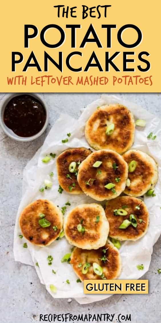 potato pancakes with leftover mashed potatoes