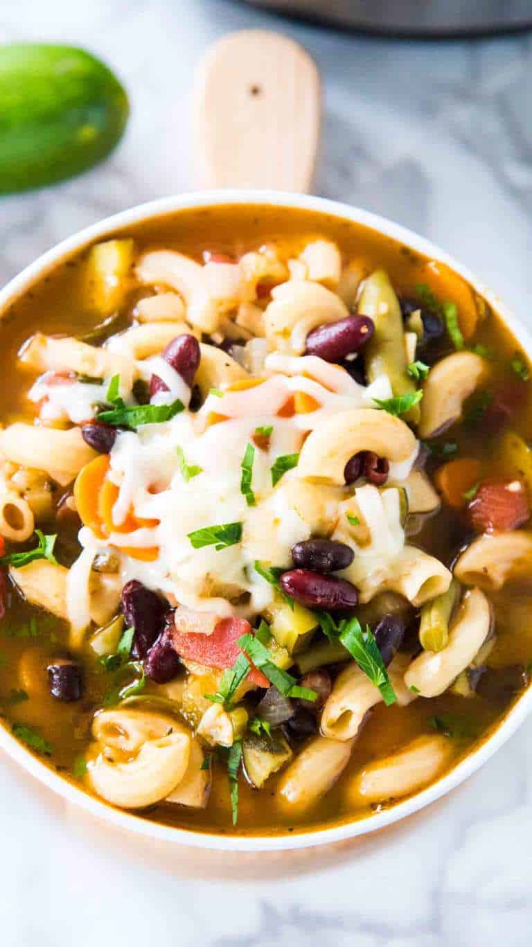 minestrone vegan instant pot soup recipe