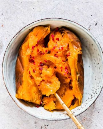 Instant Pot Sweet Potatoes (yams) are incredibly easy to make with only 2 ingredients and less than 30 mins