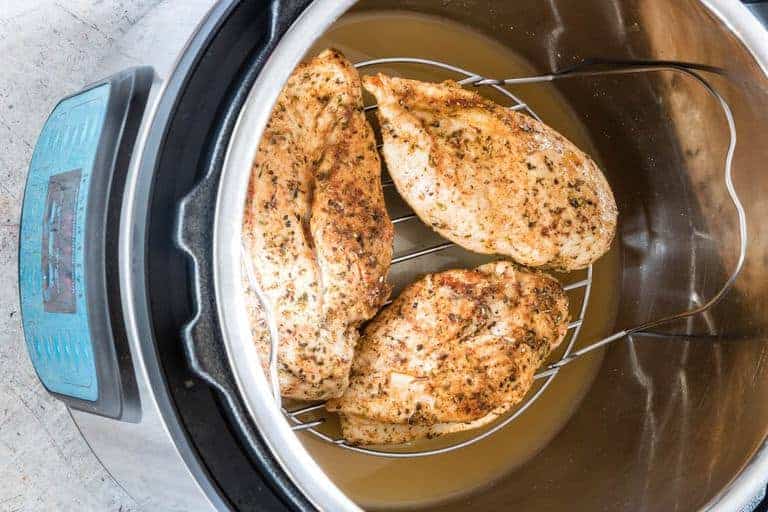 If you’re looking for the BEST and EASIEST Instant Pot chicken breast recipe, you’ve found it! This Instant Pot recipe produces flavourful, moist, and delicious chicken breasts in no time at all. Use fresh chicken breasts or frozen chicken breasts! #instantpot #instantpotrecipes #instantpotchickenbreast #instantpotfrozenchickenbreast