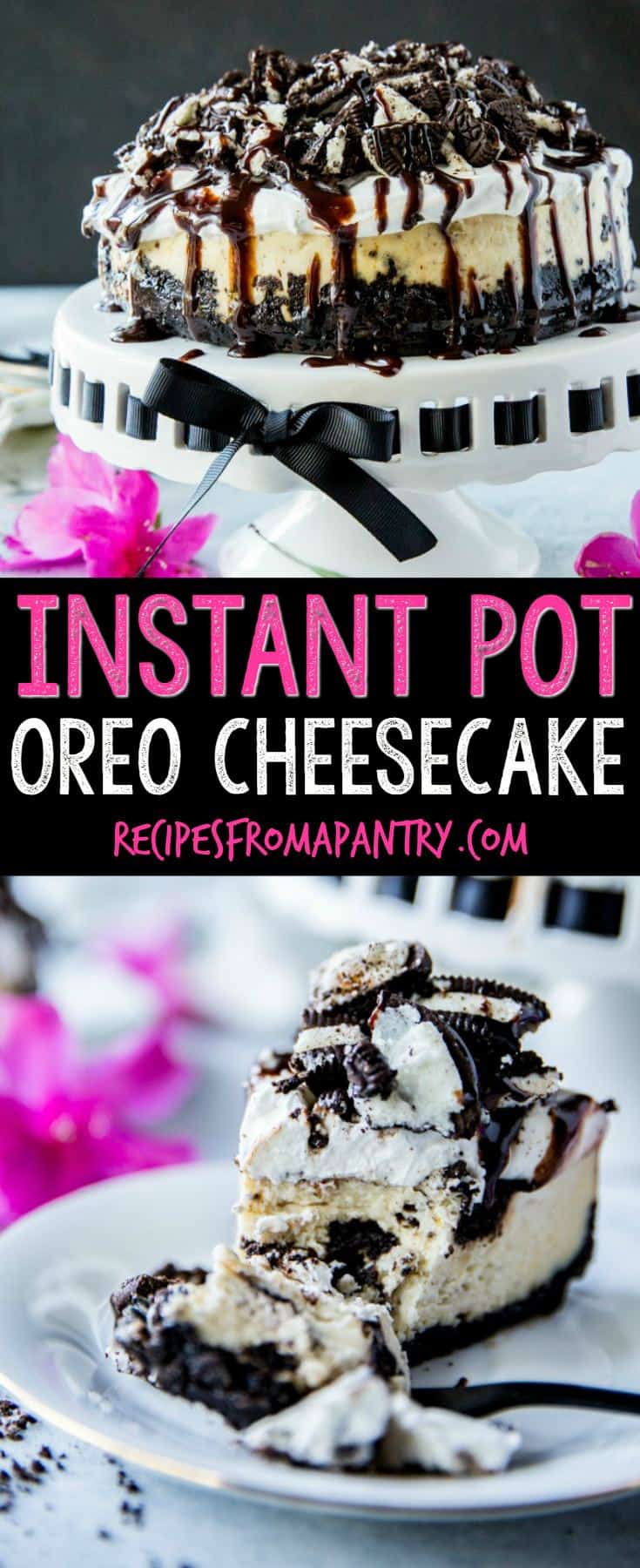 instant pot cheesecake with oreos