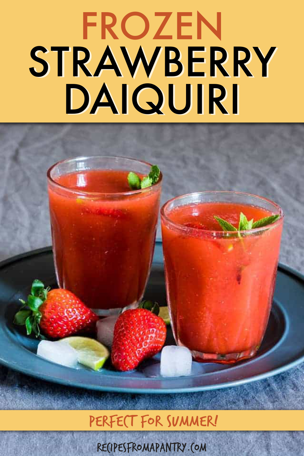 Strawberry Daiquiri {Frozen Daiquiri GlutenFree, Vegan} Recipes From A Pantry