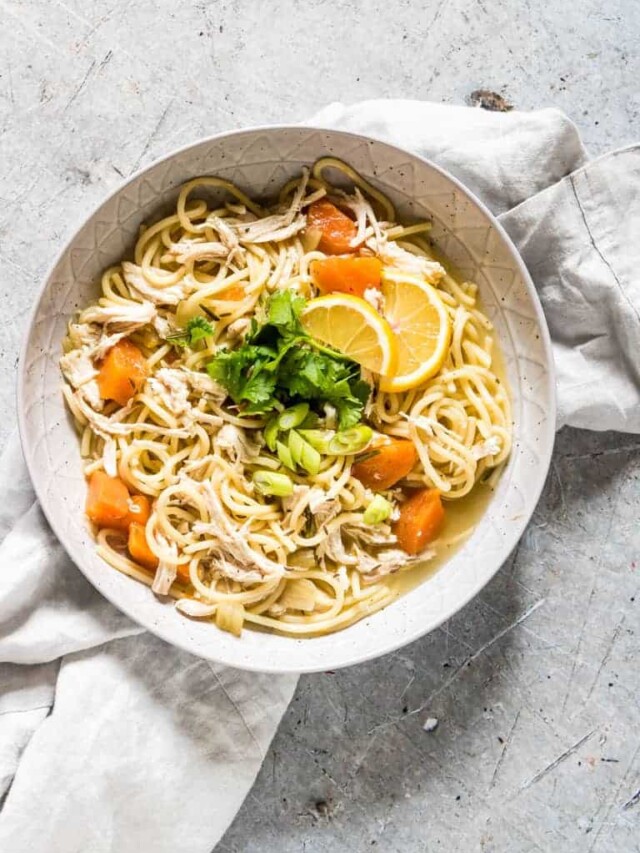 Easy Instant Pot Chicken Noodle Soup Story